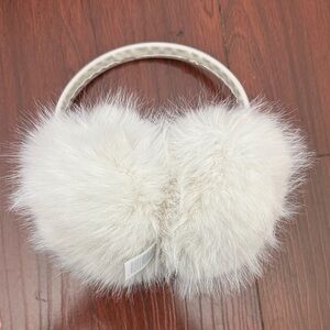 Target White Fluffy Earmuffs